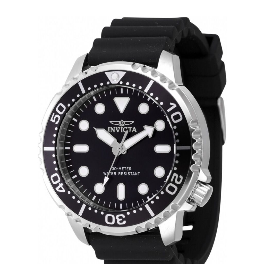Invicta Pro Diver Quartz Black Dial Mens Watch